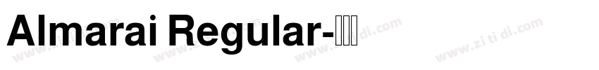 Almarai Regular字体转换